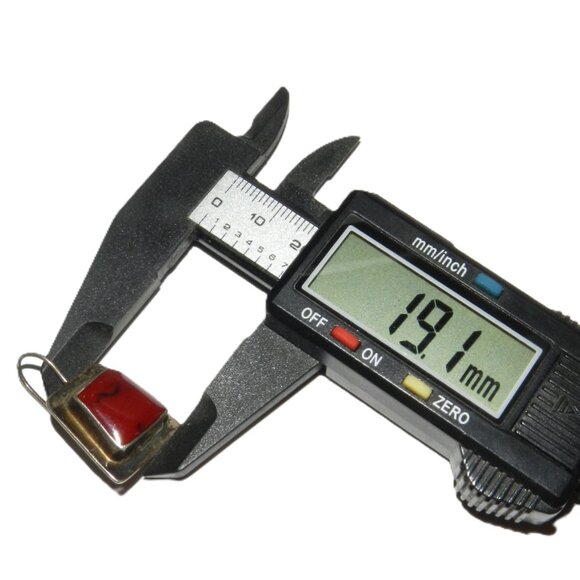 ATI Red Jasper Sterling Earrings 925 Silver Mexico - Picture 6 of 8